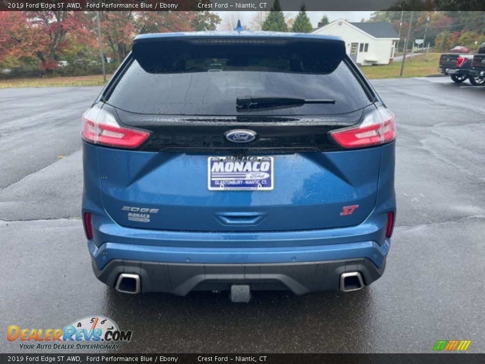 2019 Ford Edge ST AWD Ford Performance Blue / Ebony Photo #5