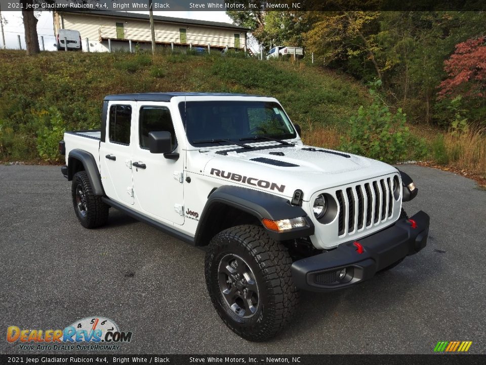 2021 Jeep Gladiator Rubicon 4x4 Bright White / Black Photo #4