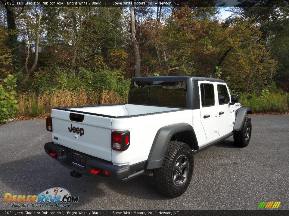 2021 Jeep Gladiator Rubicon 4x4 Bright White / Black Photo #6