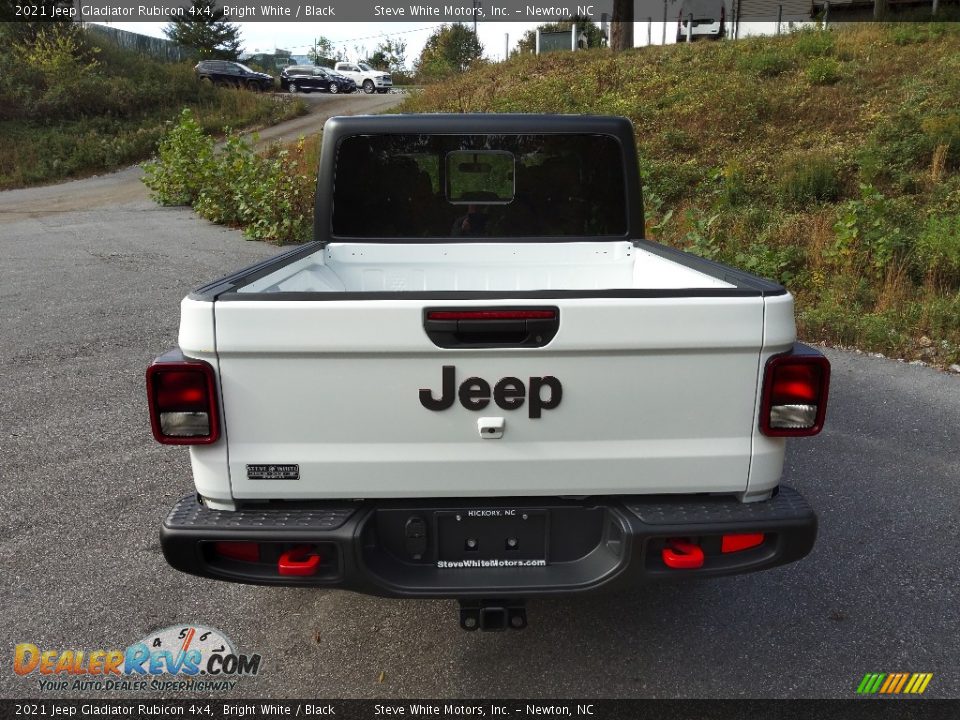 2021 Jeep Gladiator Rubicon 4x4 Bright White / Black Photo #7