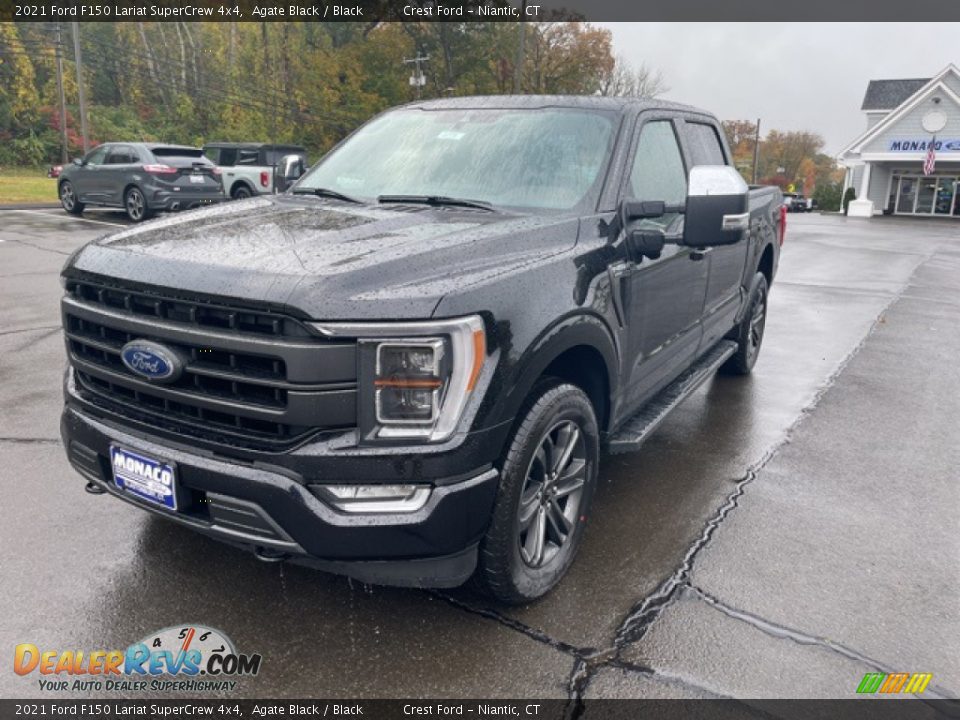 2021 Ford F150 Lariat SuperCrew 4x4 Agate Black / Black Photo #1