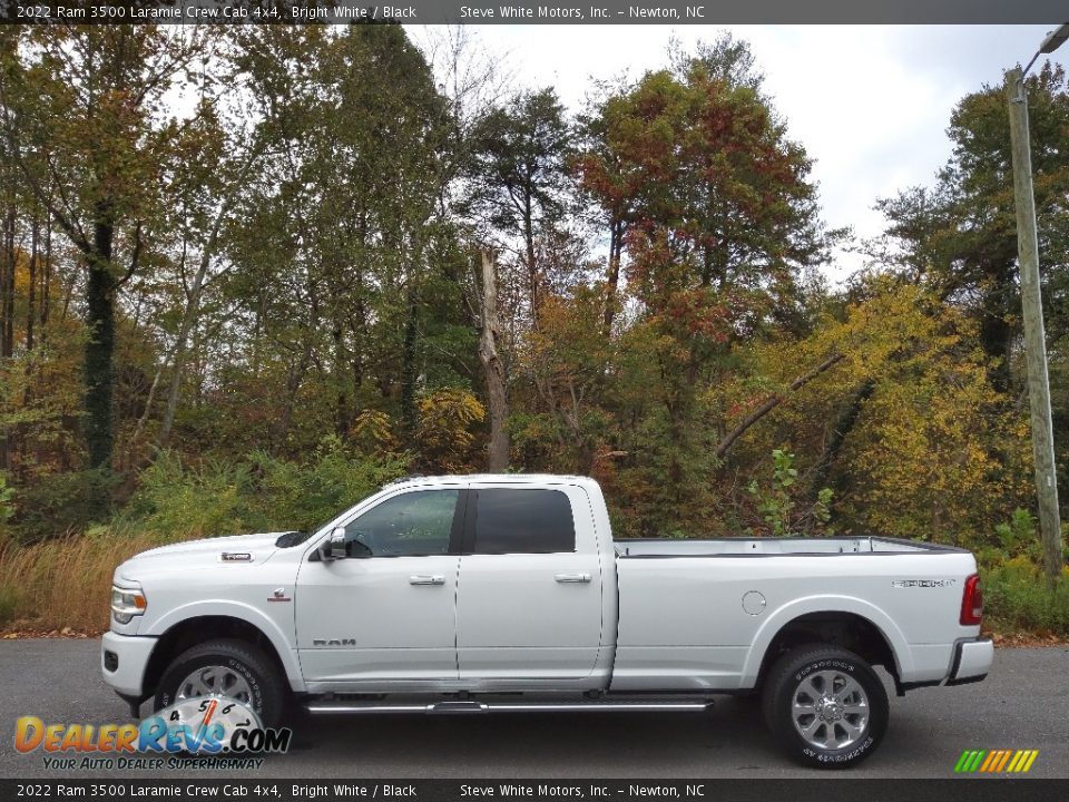 2022 Ram 3500 Laramie Crew Cab 4x4 Bright White / Black Photo #1