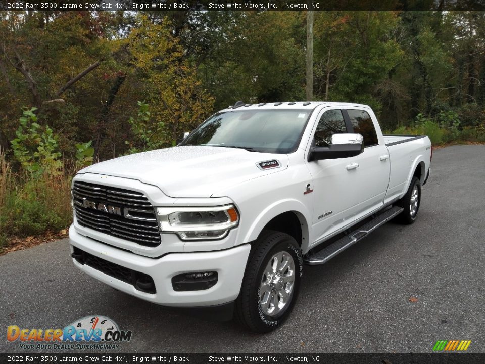 2022 Ram 3500 Laramie Crew Cab 4x4 Bright White / Black Photo #2