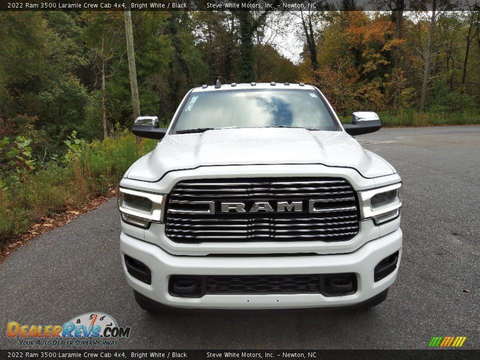 2022 Ram 3500 Laramie Crew Cab 4x4 Bright White / Black Photo #3