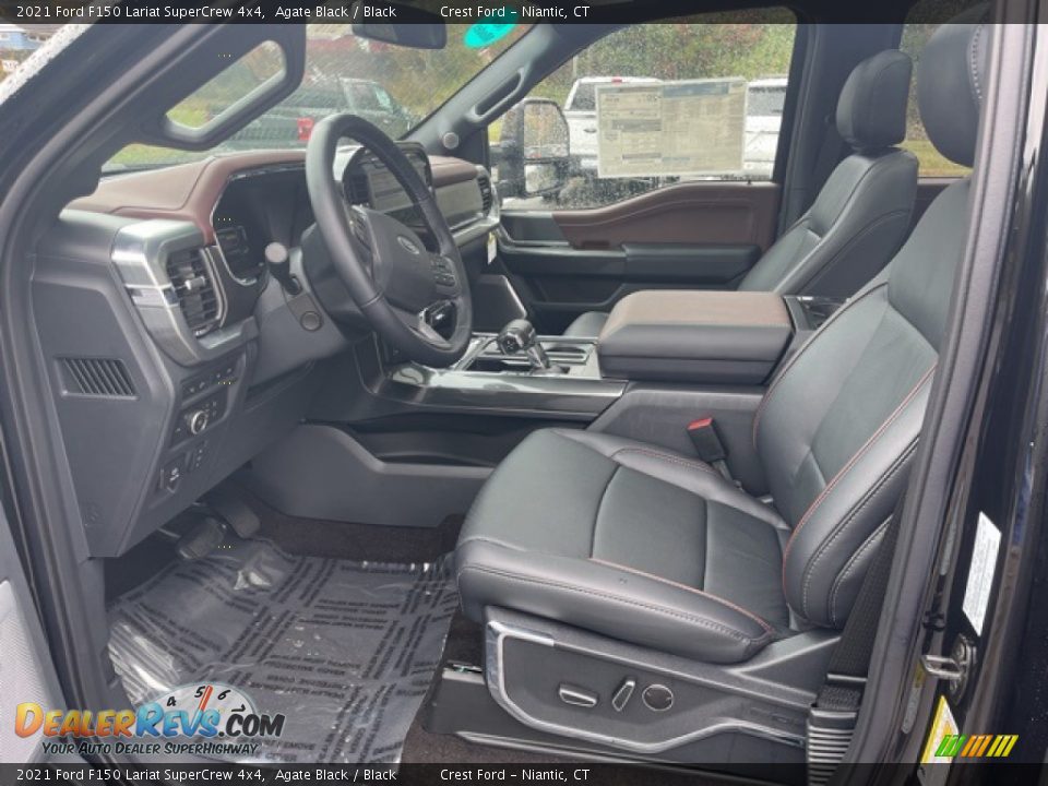 2021 Ford F150 Lariat SuperCrew 4x4 Agate Black / Black Photo #5