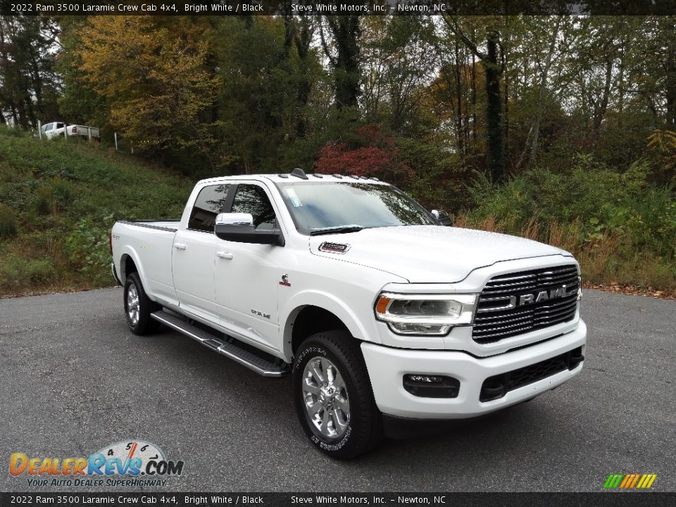 2022 Ram 3500 Laramie Crew Cab 4x4 Bright White / Black Photo #4