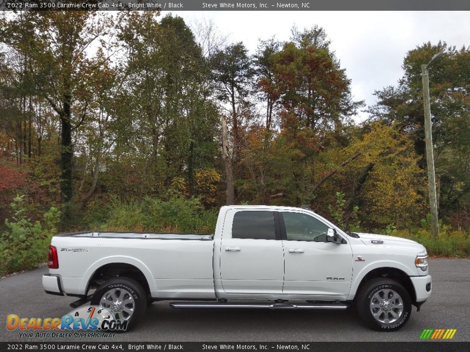 2022 Ram 3500 Laramie Crew Cab 4x4 Bright White / Black Photo #5