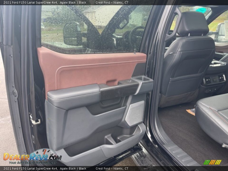 2021 Ford F150 Lariat SuperCrew 4x4 Agate Black / Black Photo #8