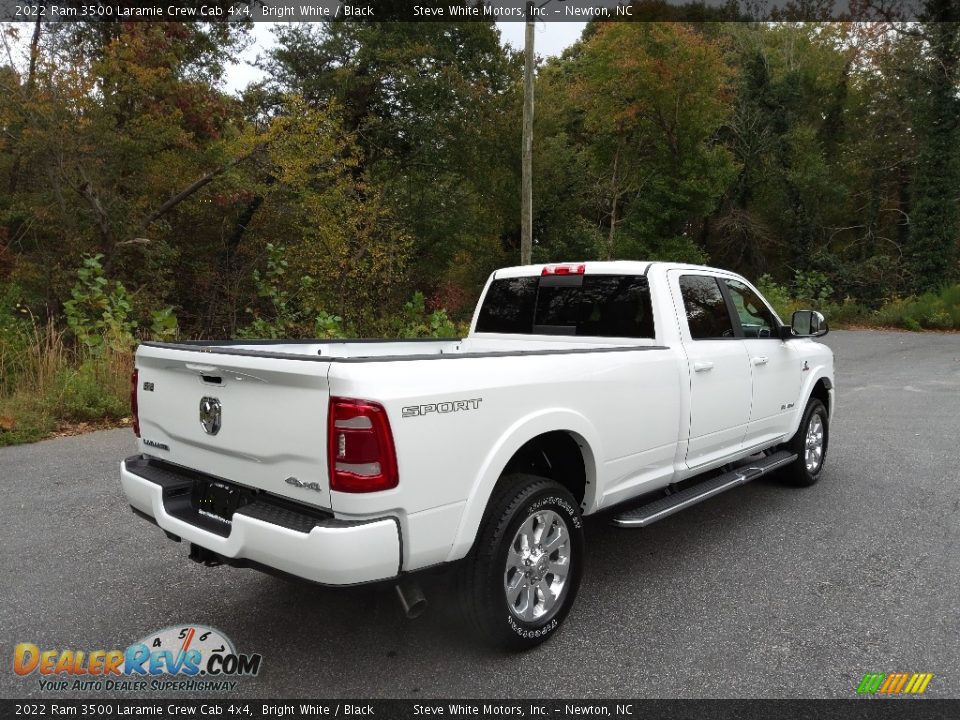 2022 Ram 3500 Laramie Crew Cab 4x4 Bright White / Black Photo #6