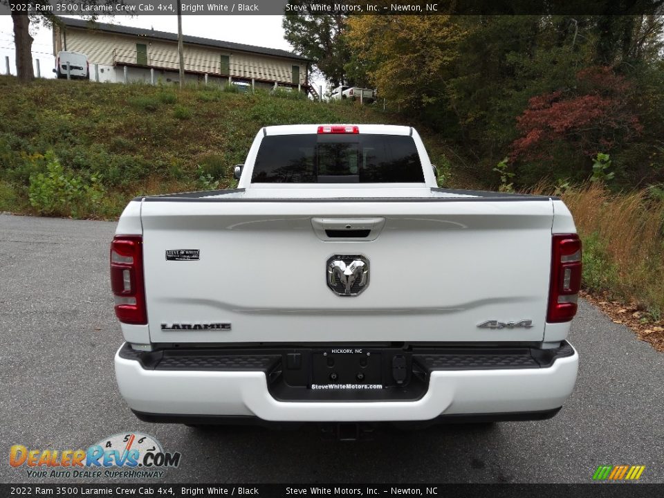 2022 Ram 3500 Laramie Crew Cab 4x4 Bright White / Black Photo #7