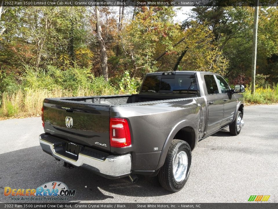 2022 Ram 3500 Limited Crew Cab 4x4 Granite Crystal Metallic / Black Photo #6