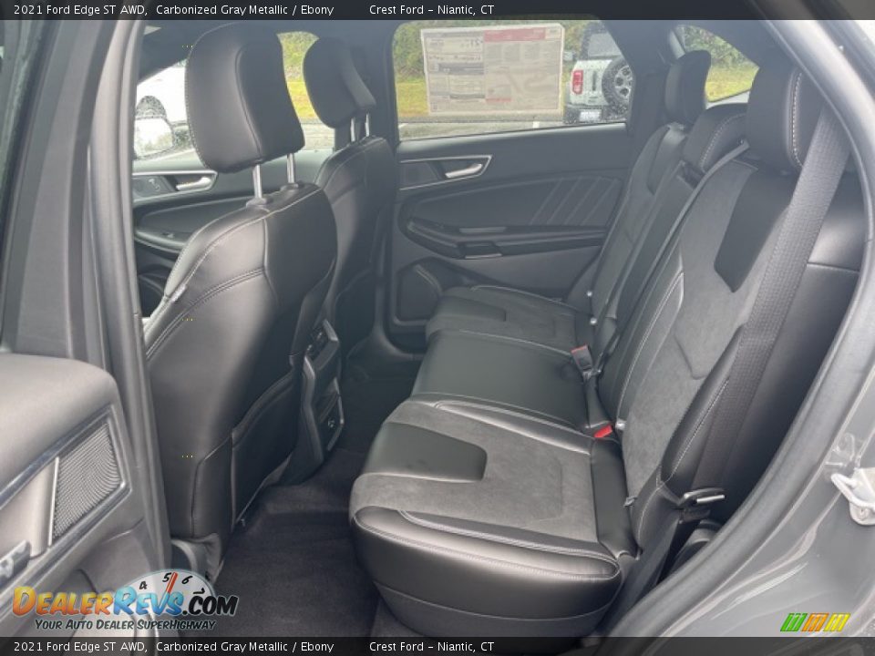 Rear Seat of 2021 Ford Edge ST AWD Photo #7