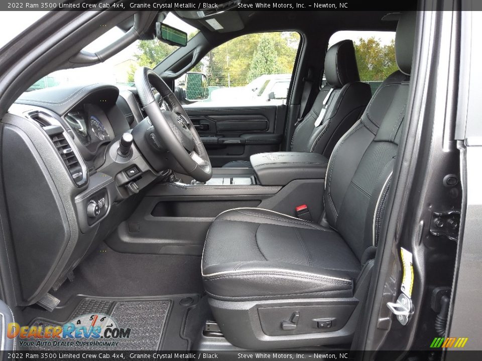 Black Interior - 2022 Ram 3500 Limited Crew Cab 4x4 Photo #11