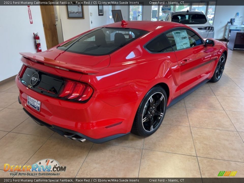 2021 Ford Mustang California Special Fastback Race Red / CS Ebony w/Miko Suede Inserts Photo #3