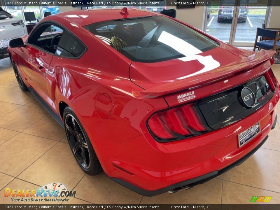 2021 Ford Mustang California Special Fastback Race Red / CS Ebony w/Miko Suede Inserts Photo #4