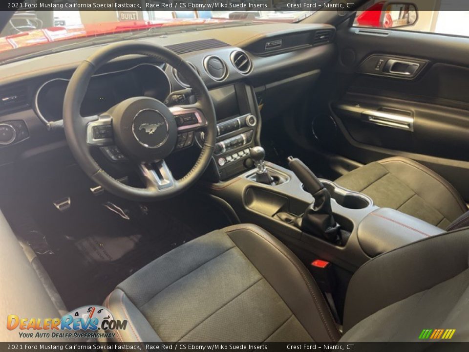 CS Ebony w/Miko Suede Inserts Interior - 2021 Ford Mustang California Special Fastback Photo #5