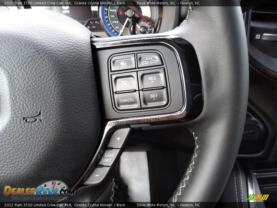 2022 Ram 3500 Limited Crew Cab 4x4 Steering Wheel Photo #22