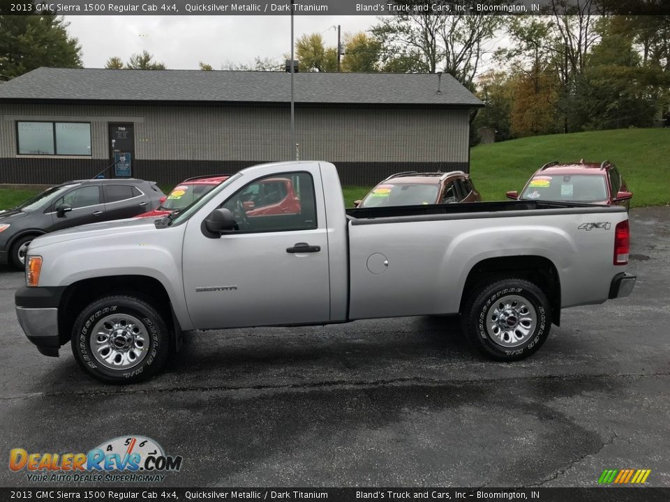 2013 GMC Sierra 1500 Regular Cab 4x4 Quicksilver Metallic / Dark Titanium Photo #1