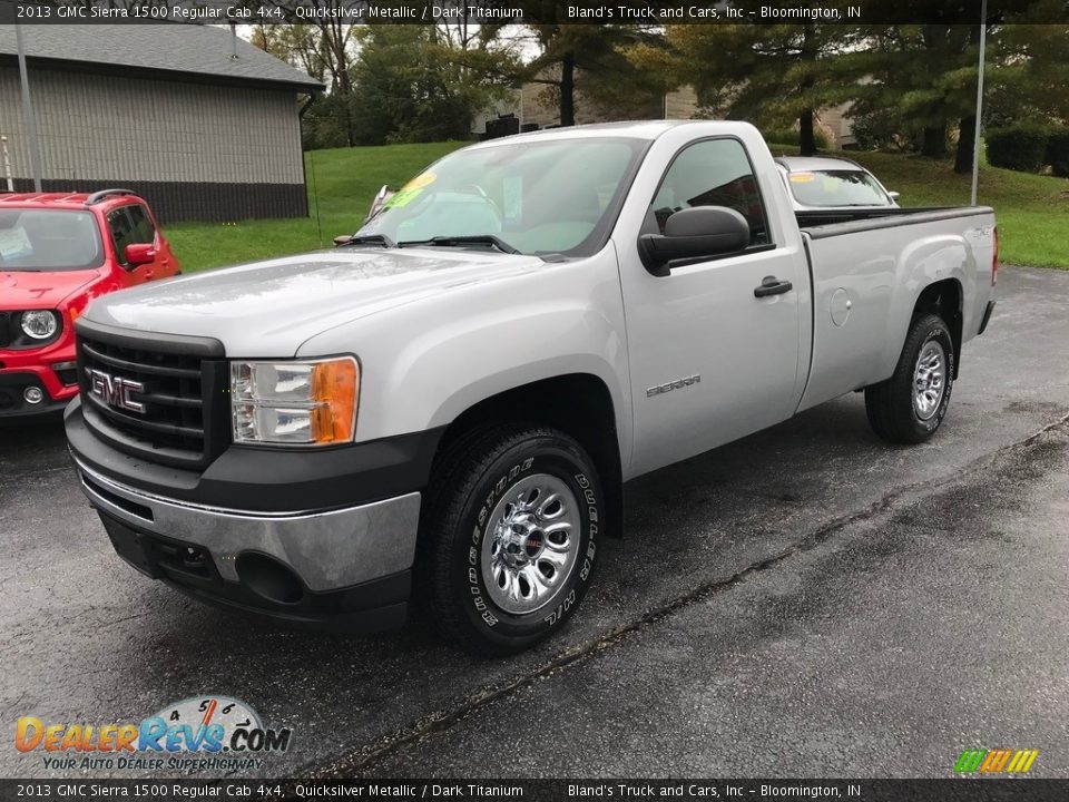 2013 GMC Sierra 1500 Regular Cab 4x4 Quicksilver Metallic / Dark Titanium Photo #2