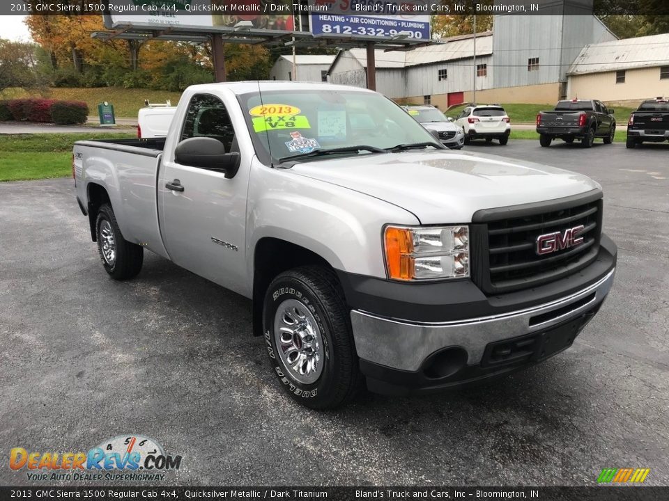 2013 GMC Sierra 1500 Regular Cab 4x4 Quicksilver Metallic / Dark Titanium Photo #4