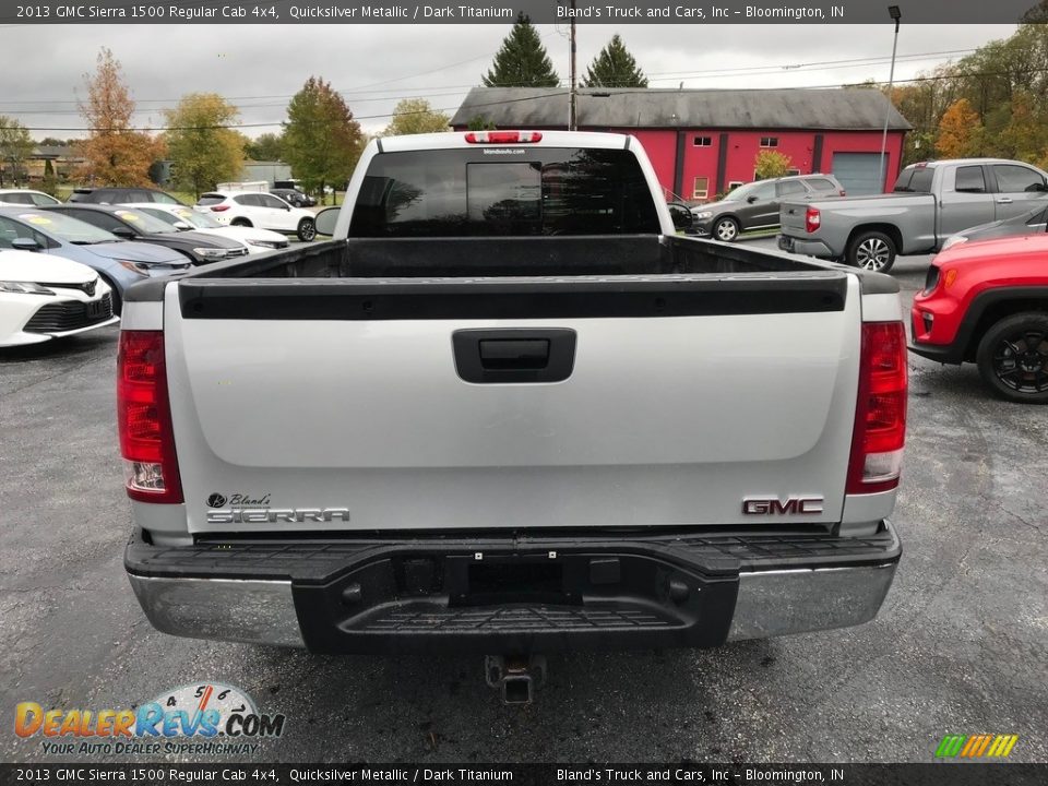 2013 GMC Sierra 1500 Regular Cab 4x4 Quicksilver Metallic / Dark Titanium Photo #6