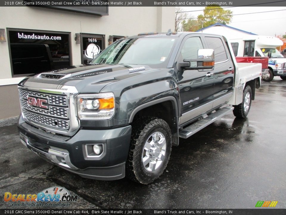 2018 GMC Sierra 3500HD Denali Crew Cab 4x4 Dark Slate Metallic / Jet Black Photo #2