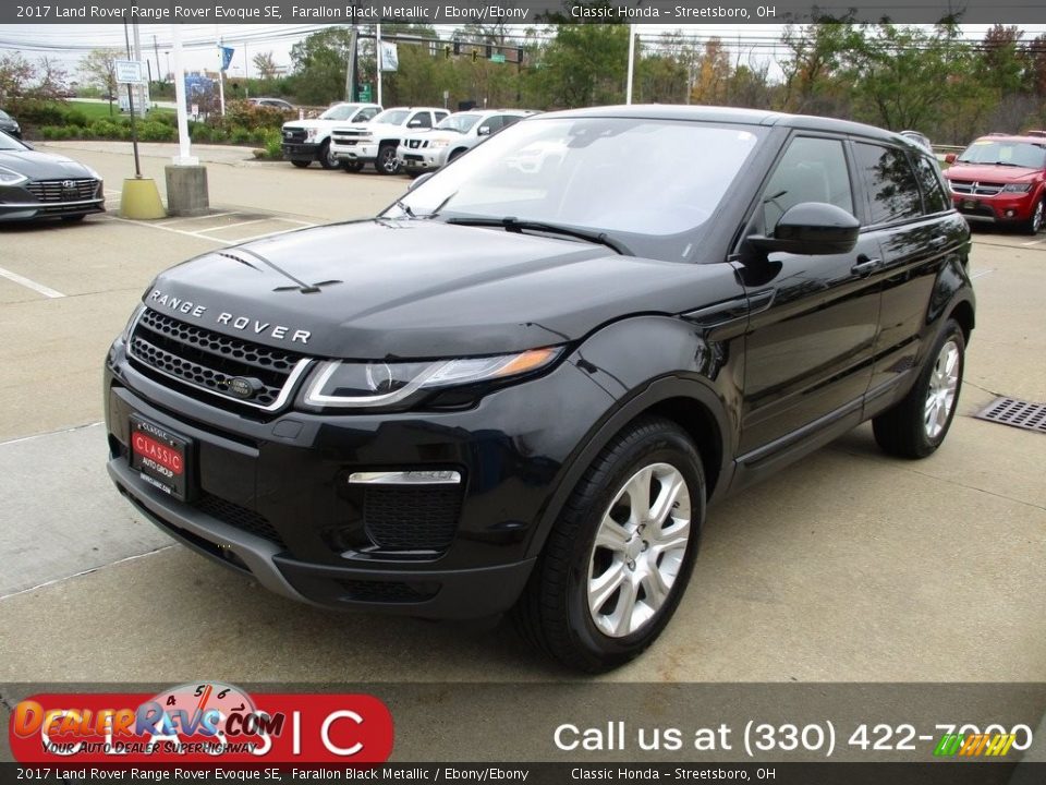 2017 Land Rover Range Rover Evoque SE Farallon Black Metallic / Ebony/Ebony Photo #1