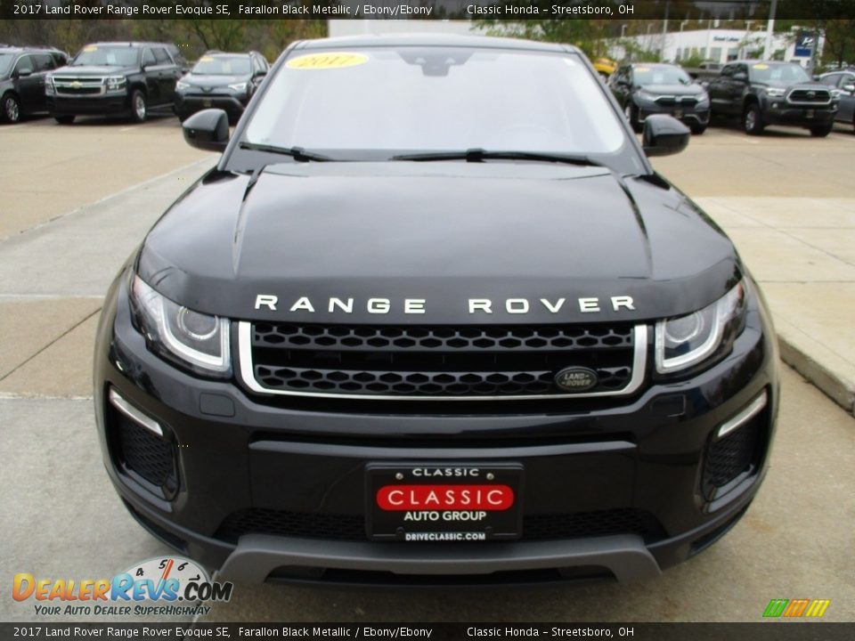 2017 Land Rover Range Rover Evoque SE Farallon Black Metallic / Ebony/Ebony Photo #2