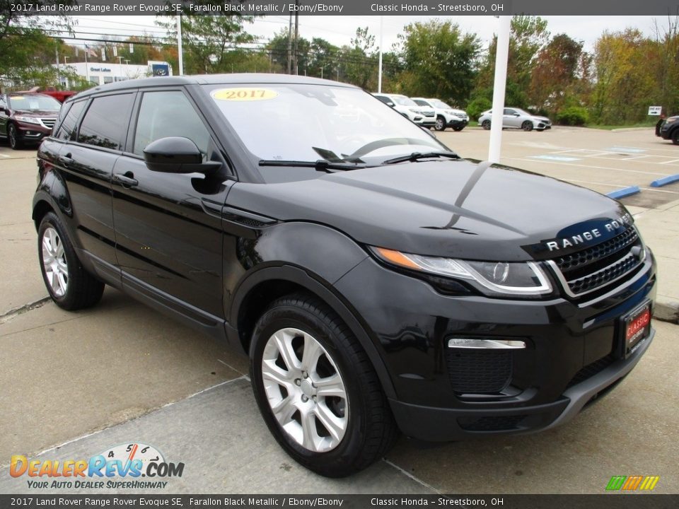2017 Land Rover Range Rover Evoque SE Farallon Black Metallic / Ebony/Ebony Photo #3