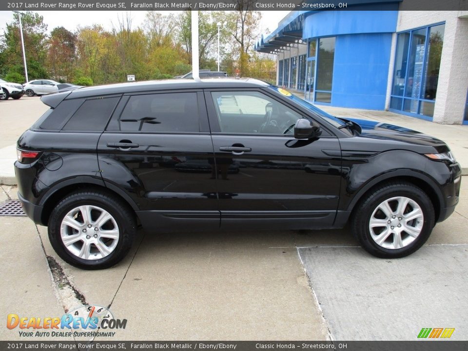 2017 Land Rover Range Rover Evoque SE Farallon Black Metallic / Ebony/Ebony Photo #4