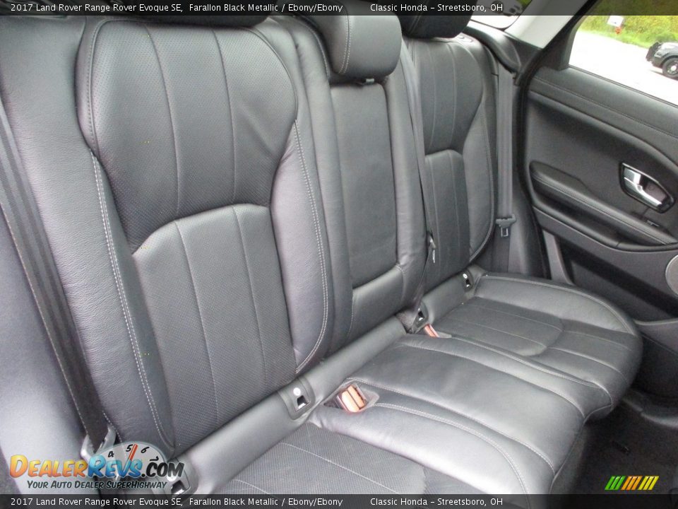 2017 Land Rover Range Rover Evoque SE Farallon Black Metallic / Ebony/Ebony Photo #24