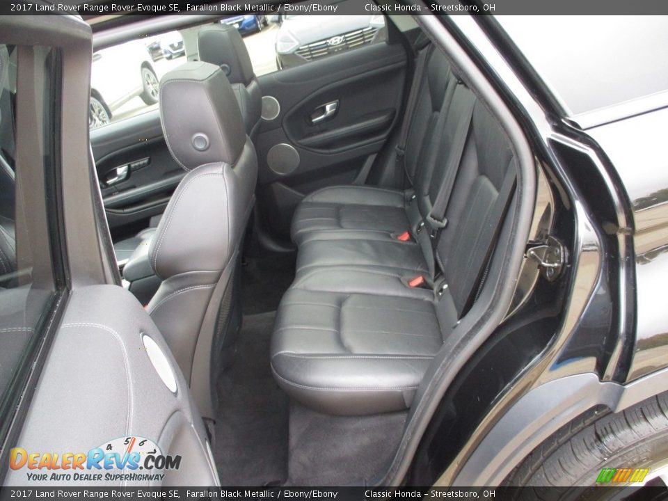 2017 Land Rover Range Rover Evoque SE Farallon Black Metallic / Ebony/Ebony Photo #26