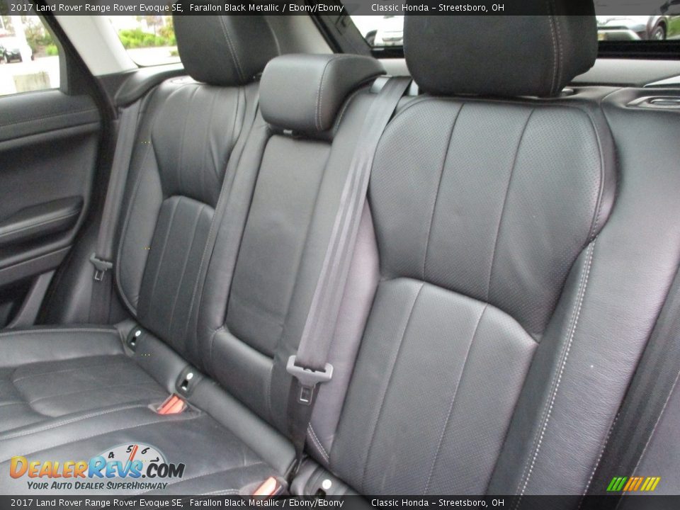 2017 Land Rover Range Rover Evoque SE Farallon Black Metallic / Ebony/Ebony Photo #27