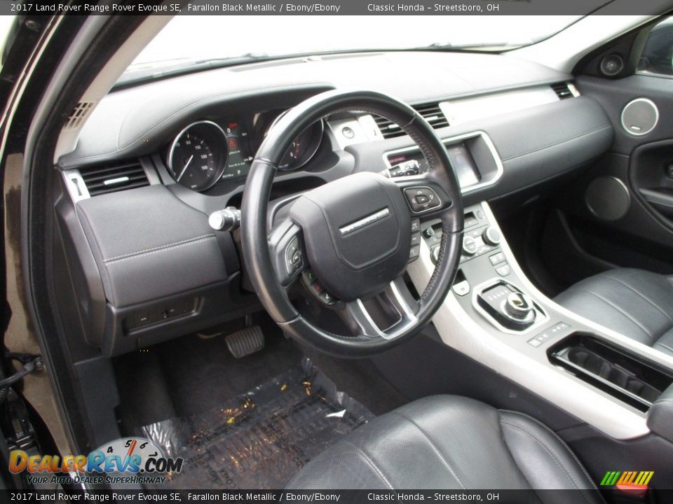 2017 Land Rover Range Rover Evoque SE Farallon Black Metallic / Ebony/Ebony Photo #32