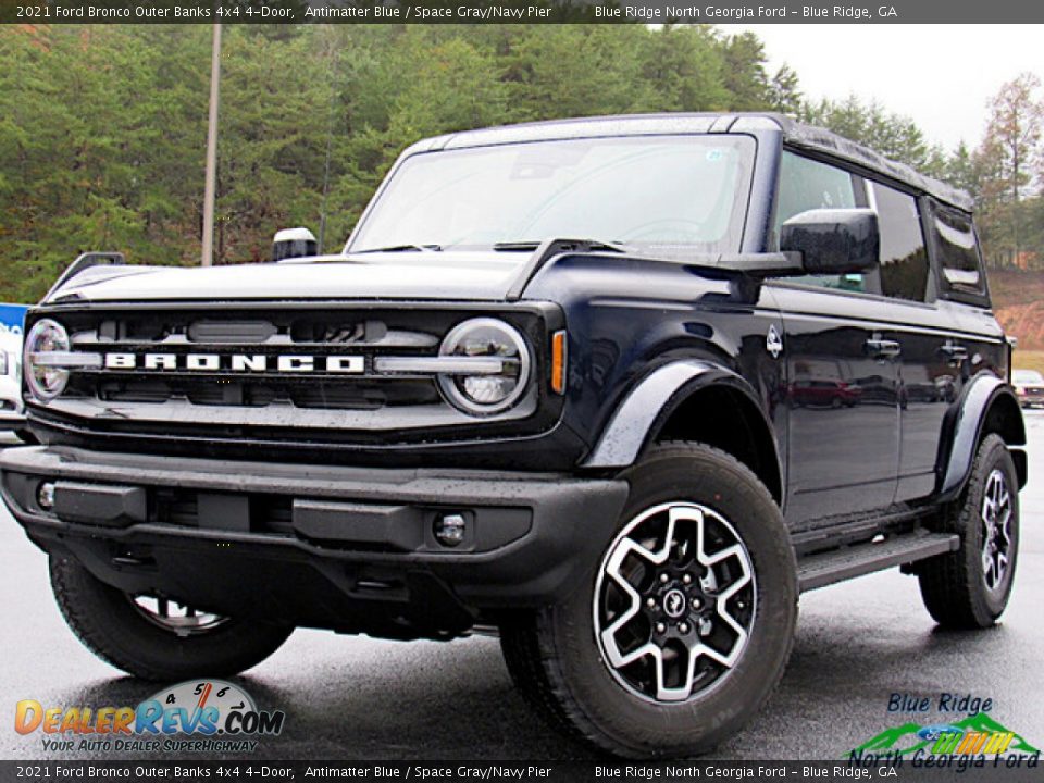 2021 Ford Bronco Outer Banks 4x4 4-Door Antimatter Blue / Space Gray/Navy Pier Photo #1
