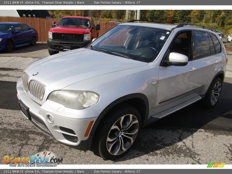 2011 BMW X5 xDrive 50i Titanium Silver Metallic / Black Photo #1
