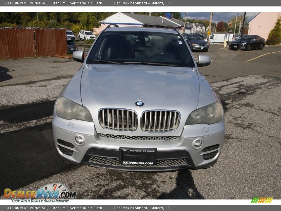 2011 BMW X5 xDrive 50i Titanium Silver Metallic / Black Photo #2