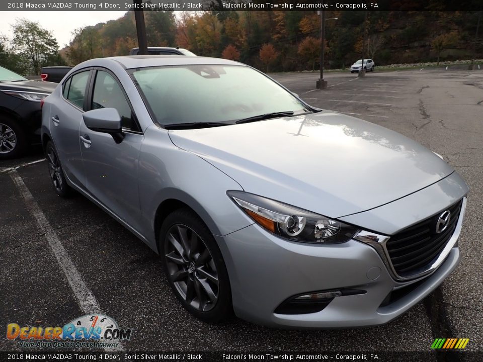 2018 Mazda MAZDA3 Touring 4 Door Sonic Silver Metallic / Black Photo #4