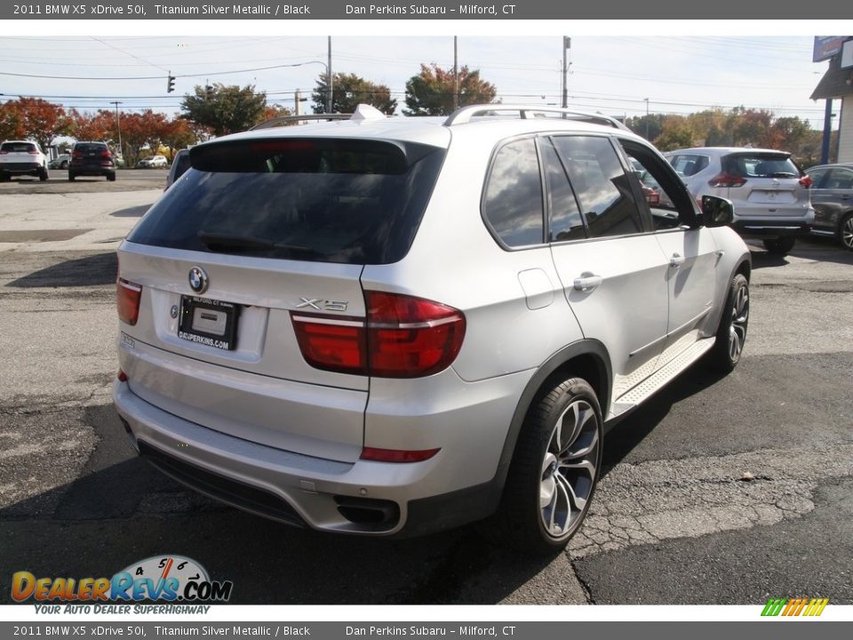 2011 BMW X5 xDrive 50i Titanium Silver Metallic / Black Photo #5
