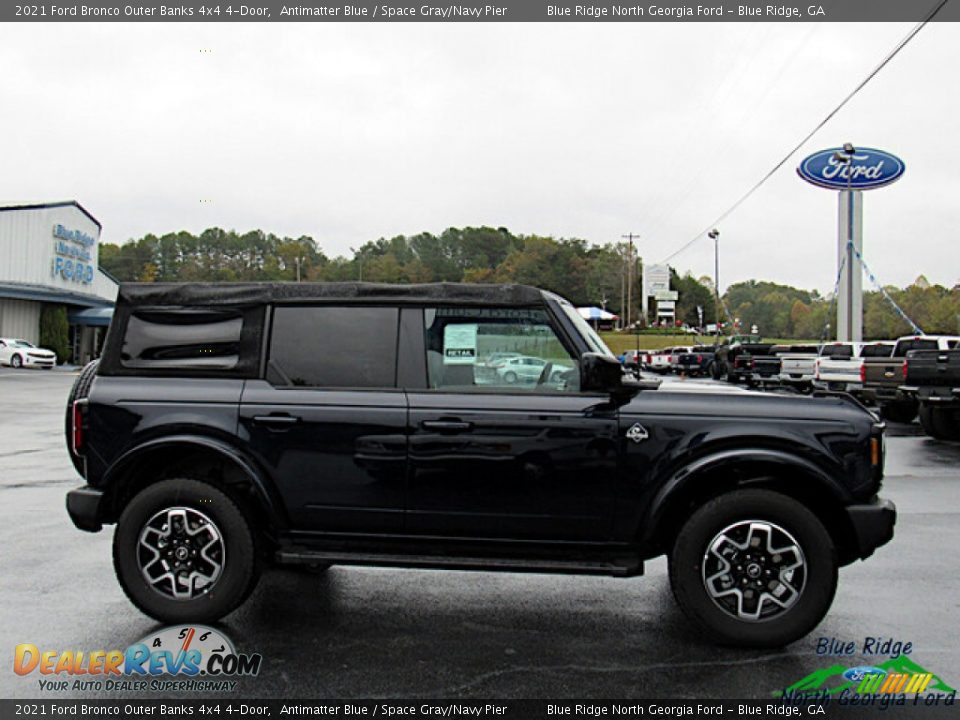 2021 Ford Bronco Outer Banks 4x4 4-Door Antimatter Blue / Space Gray/Navy Pier Photo #6