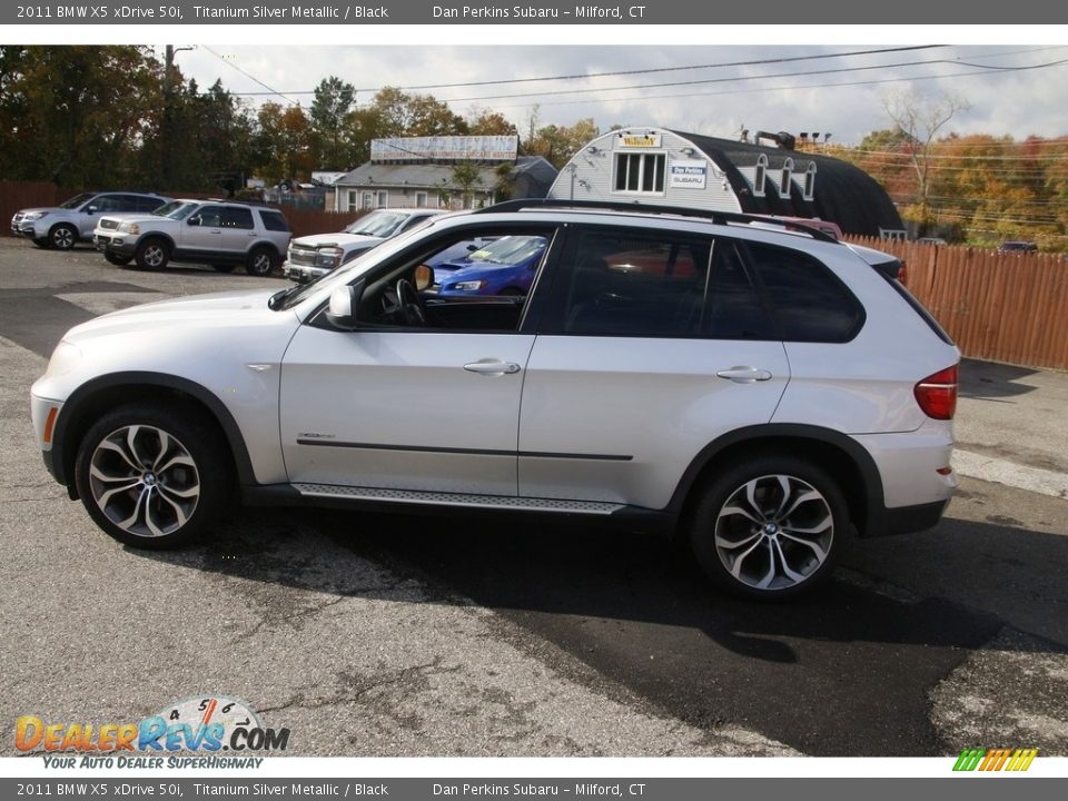 2011 BMW X5 xDrive 50i Titanium Silver Metallic / Black Photo #8