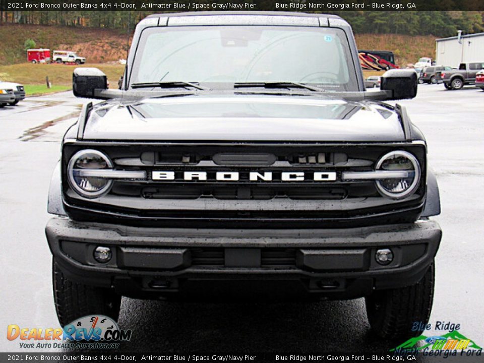 2021 Ford Bronco Outer Banks 4x4 4-Door Antimatter Blue / Space Gray/Navy Pier Photo #8