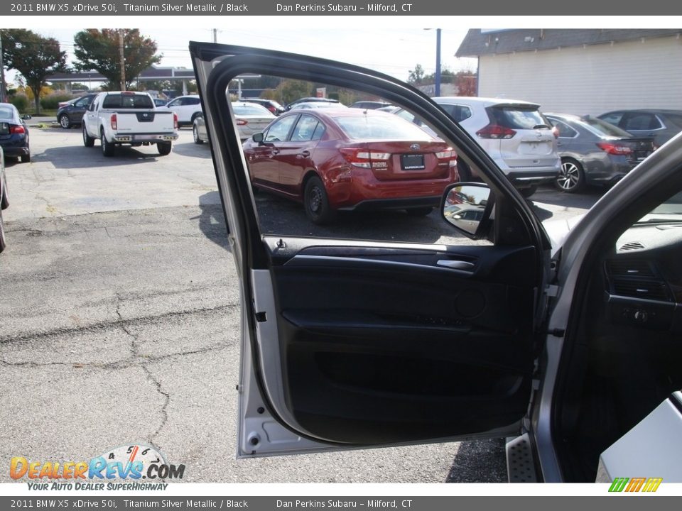 2011 BMW X5 xDrive 50i Titanium Silver Metallic / Black Photo #9