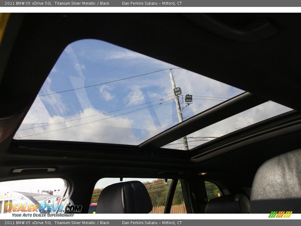 2011 BMW X5 xDrive 50i Titanium Silver Metallic / Black Photo #11