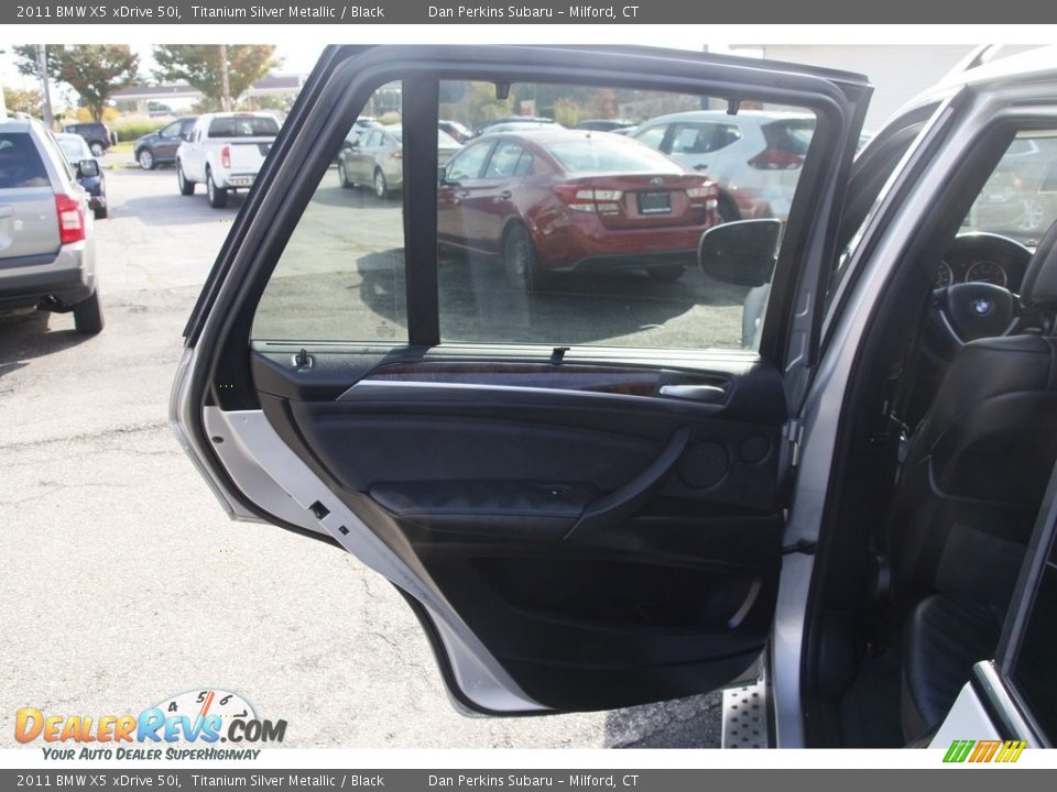 2011 BMW X5 xDrive 50i Titanium Silver Metallic / Black Photo #12