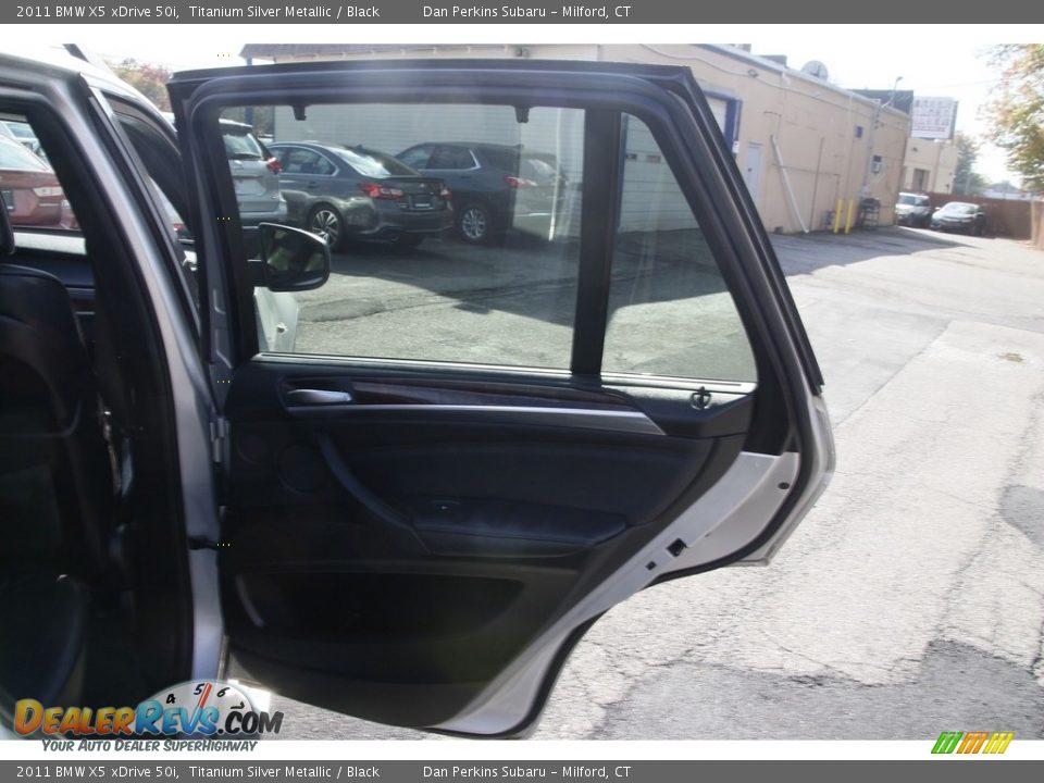 2011 BMW X5 xDrive 50i Titanium Silver Metallic / Black Photo #15