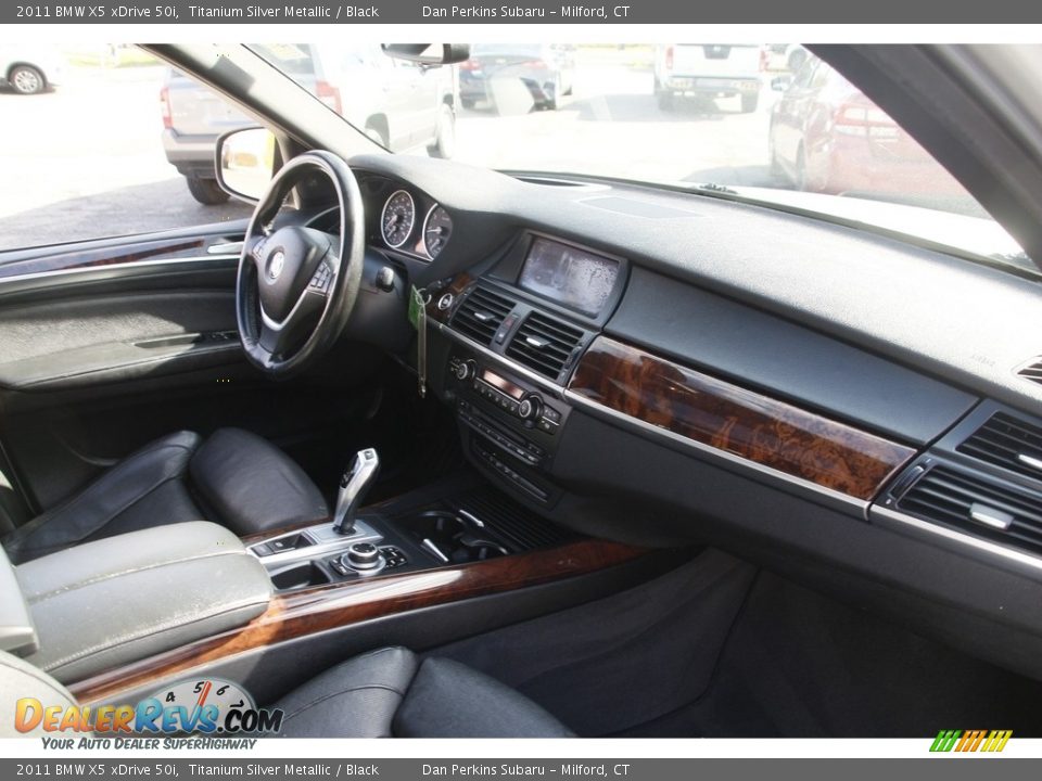 2011 BMW X5 xDrive 50i Titanium Silver Metallic / Black Photo #16
