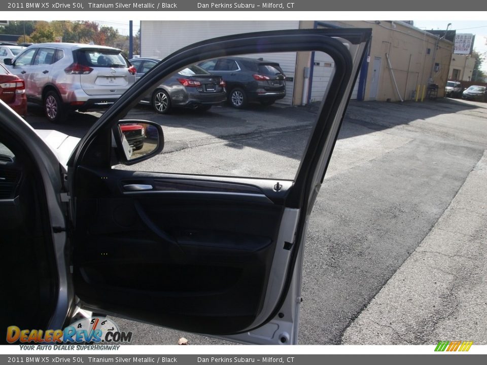 2011 BMW X5 xDrive 50i Titanium Silver Metallic / Black Photo #17