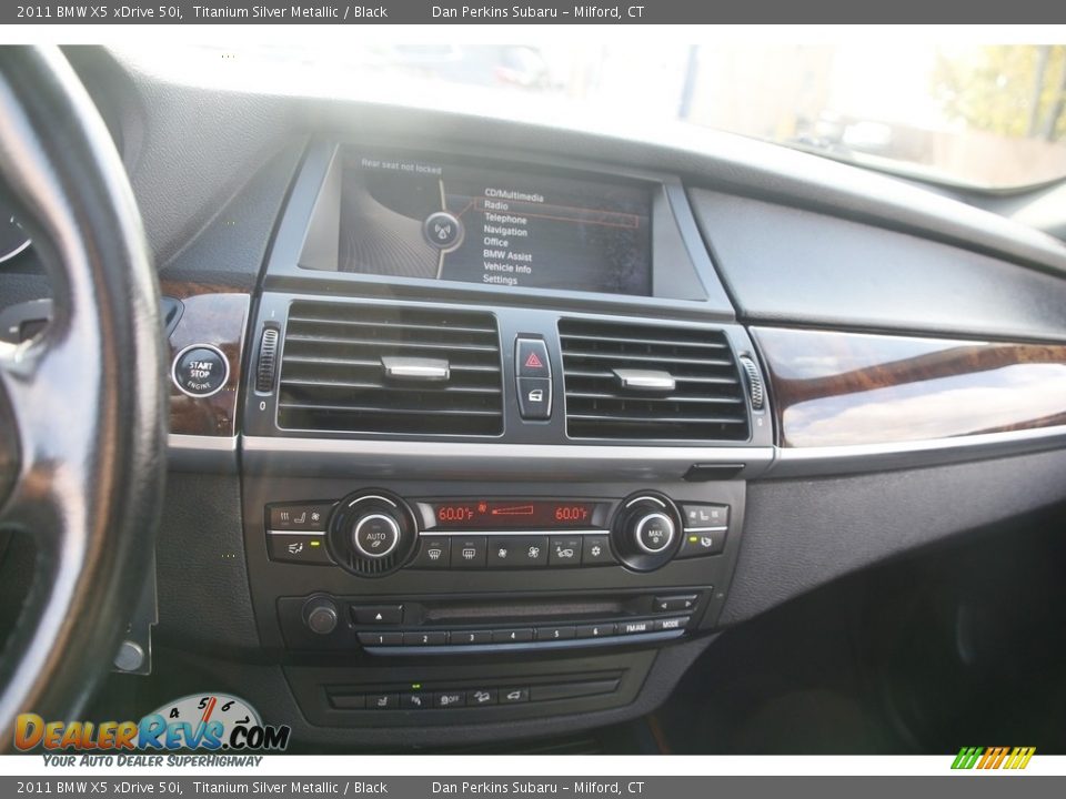 2011 BMW X5 xDrive 50i Titanium Silver Metallic / Black Photo #19