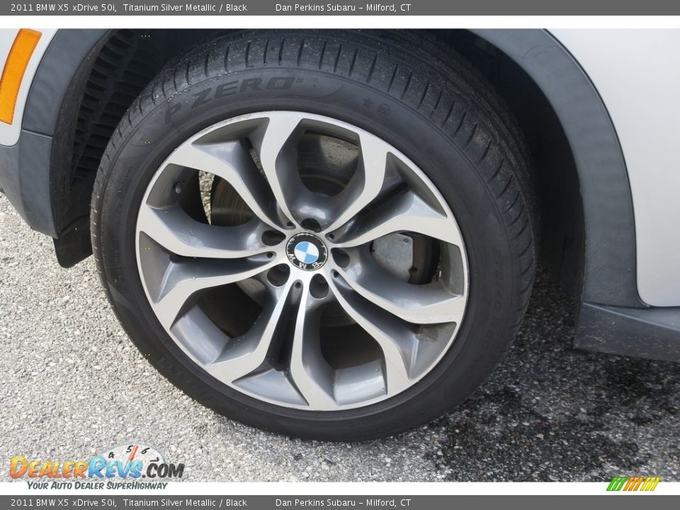 2011 BMW X5 xDrive 50i Titanium Silver Metallic / Black Photo #24
